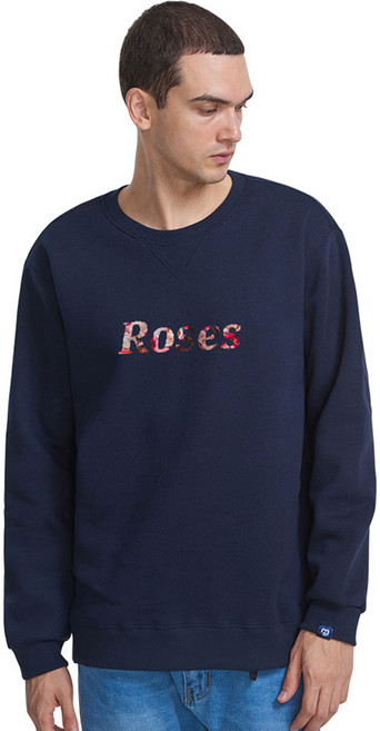 진마니아 클로니아 로즈 플라워 기모 맨투맨 티셔츠 CM5T41