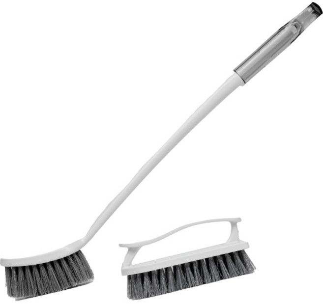 생활공식 다용도 화장실 청소솔 2종 세트, 화이트, 1세트