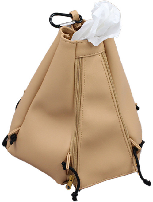 참리빙 티슈 캠핑 휴지걸이 22.5 x 21 cm, 1단, 카키, 1개