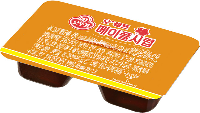 오뚜기 오쉐프 일회용 메이플시럽 디스펜펙, 11g, 120개