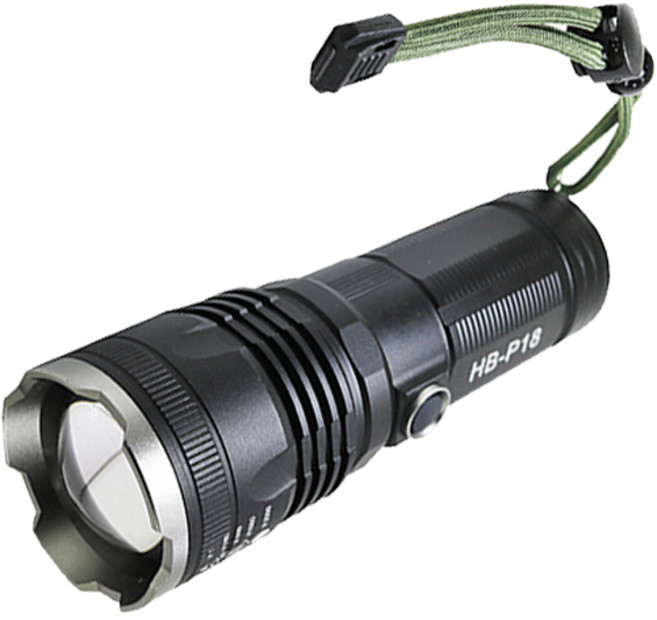 디제이디 LED 화이트레이져 20000루멘 충전식 줌 손전등 P18 DJ-41, 혼합색상, 1개