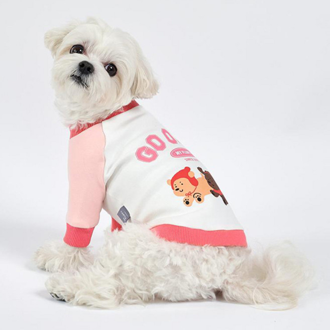 마이플러피 강아지 고아웃 티셔츠, 달리기, 1개