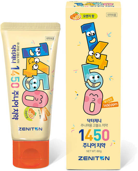 제니튼 닥터제니 일사오공 치약 오렌지향, 60g, 1개