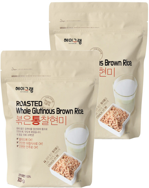 두보식품 볶은 통찰현미, 2개, 300g