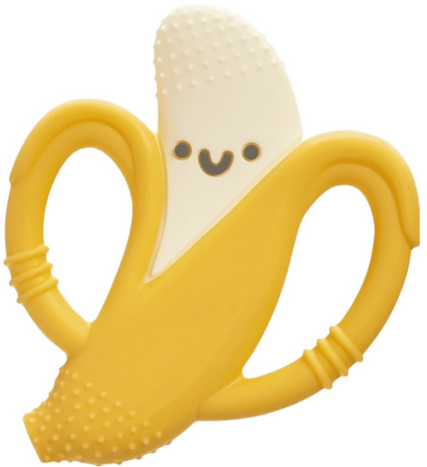 itzy ritzy 造型手抓固齒器 適用年齡：3個月以上, 固齒器, 香蕉, 1個