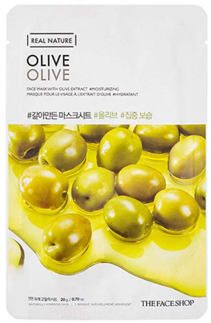 더페이스샵 갈아만든 마스크시트 올리브 20g, 1개입, 1개