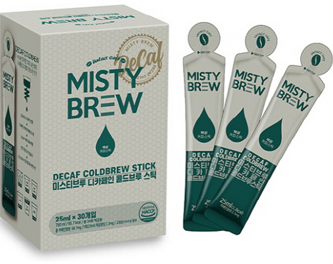 미스티브루 디카페인 콜드브루 스틱 더치커피, 1개, 30개입, 25ml
