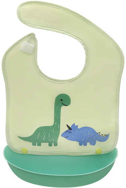 모리의집 아동용 컵 분리형 턱받이, 1개, 그린, 1매