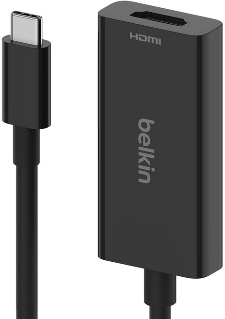 벨킨 USB C타입-HDMI 2.1 어댑터 HDR HDCP 2.2 4K 8K AVC013bt, 1개, 블랙(AVC013btBK)