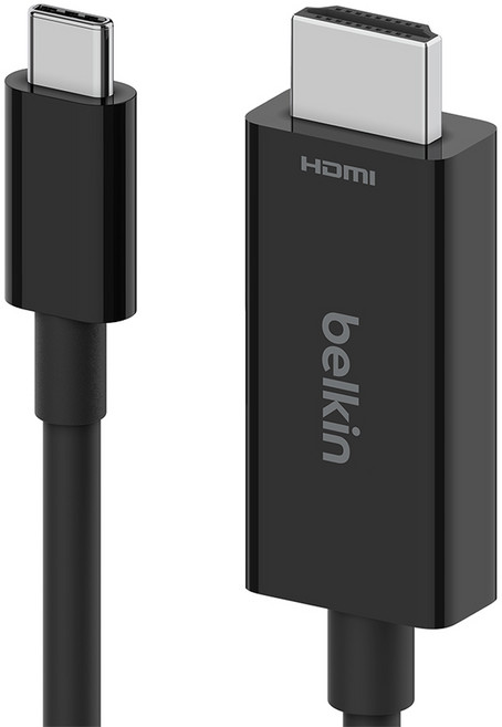 벨킨 USB C타입-HDMI 2.1 케이블 AVC012bt2M, 2m, 블랙(AVC012bt2MBK), 1개