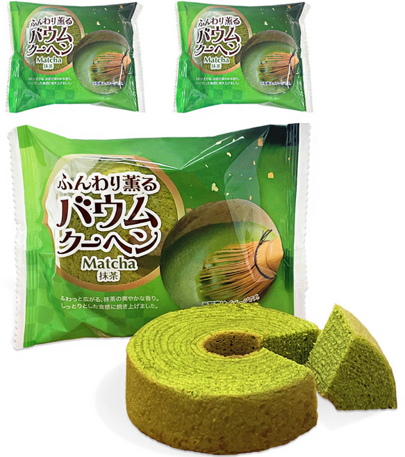 키엔바움 바움쿠헨 녹차맛 케이크, 60g, 3개