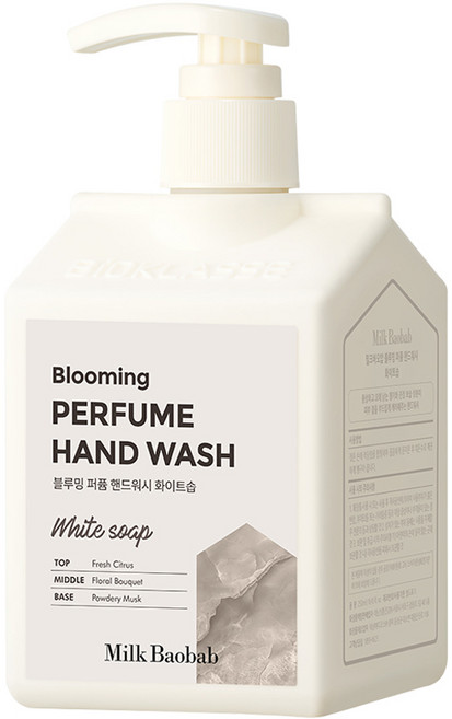 밀크바오밥 블루밍 퍼퓸 핸드워시 화이트솝, 250ml, 1개