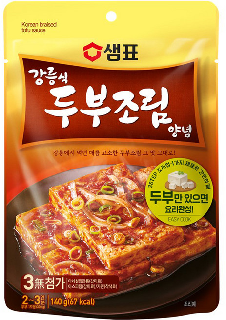 샘표 강릉식 두부조림 양념, 1개, 140g