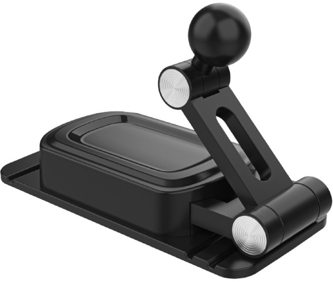 오토스퀘어 2단 다리 접착형 모니터 거치대 DIDM, 1개, 블랙