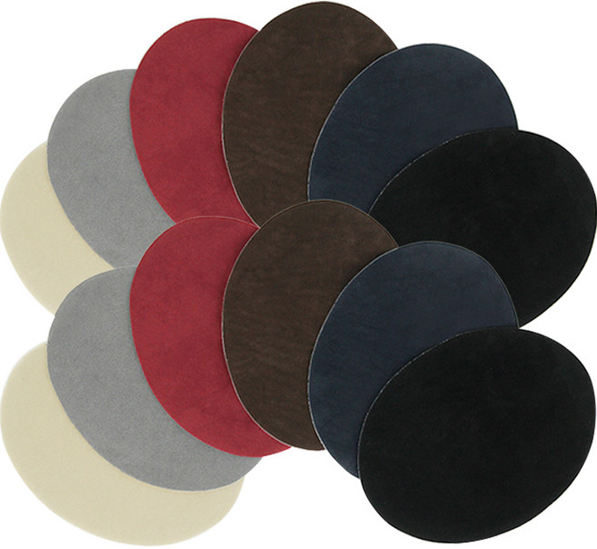 JSTrading 열접착식 패치 6종 세트, 네이비, 베이지, 브라운, 블랙, 와인, 그레이, 2세트