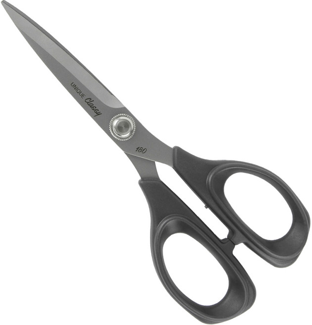 유니크타임 클래시 재단가위 양손용 180mm, 혼합색상, 1개