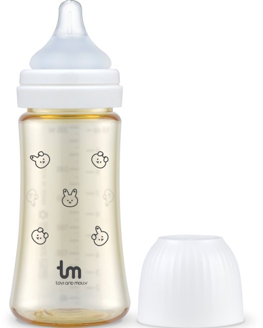 토비앤몰리 PPSU 돗바니 젖병 싱글팩, 화이트, 280ml, 1개