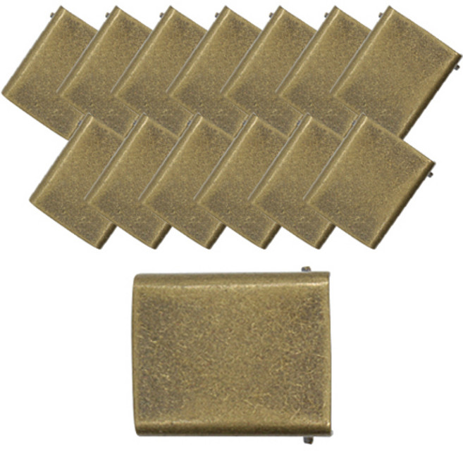 모자끈용 잠금장치 S, 엔틱골드, 14개