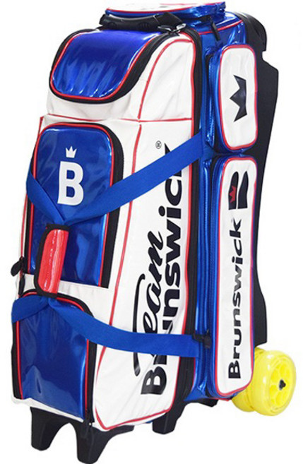 브런스윅 뉴 4 롤러백 에나멜, 화이트블루, 1개