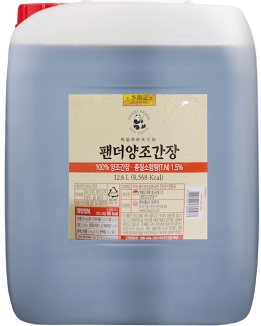 오뚜기 이금기 팬더 양조간장, 12.6L, 1개
