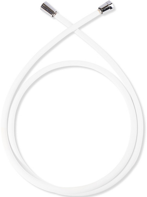 아쿠아듀오 물때 꼬임방지 샤워호스 + 스패너, 1.5m, 화이트