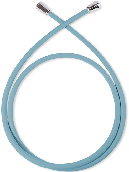 아쿠아듀오 물때방지 잔수배출 샤워호스 1.5m + 스패너, 블루