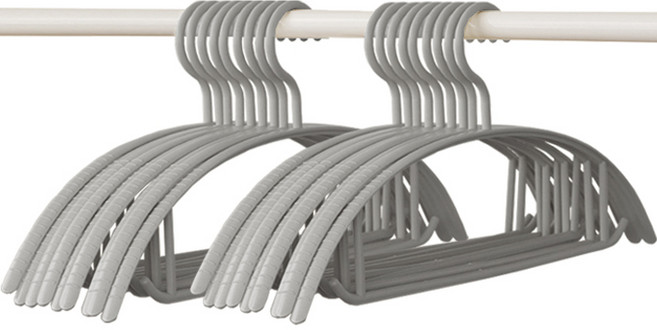 어깨뿔방지 베이직 니트옷걸이, 그레이, 20개