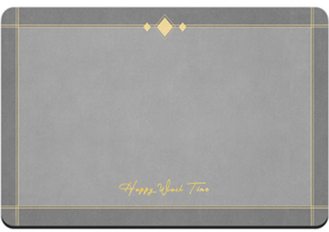 위더홈 깔끔 그레이 톤 뽀송 발매트, 라인