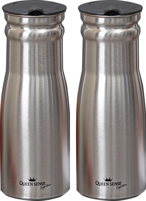 퀸센스 시그니처 물병 2P, 스텐, 1L, 1세트