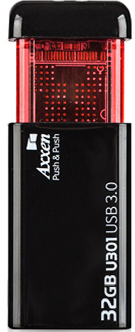 액센 U301 PUSH 초고속 클릭형 USB3.0 메모리, 32GB, 1개