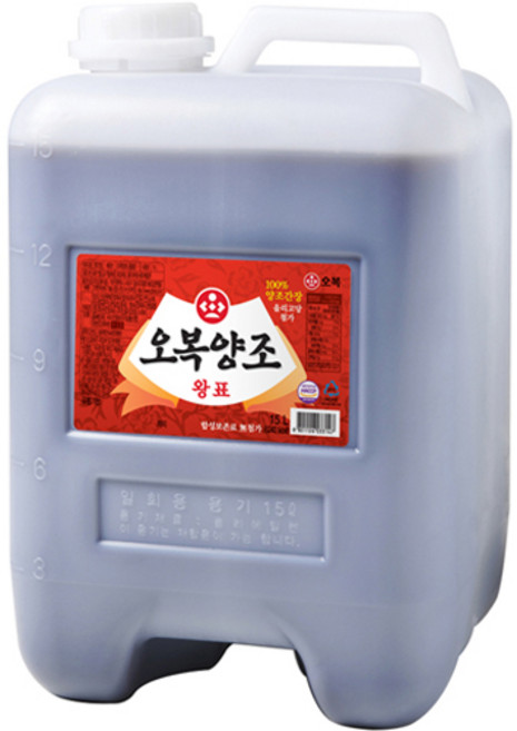 오복식품 왕표 양조간장, 15L, 1개