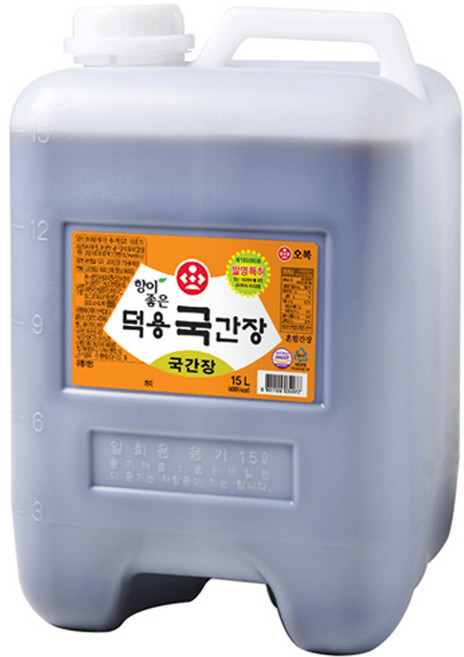 오복식품 향이 좋은 덕용 국간장, 15L, 1개