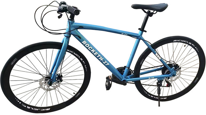 닥터바이크 69.8cm 27.5인치 시마노21단 알루미늄프레임 하이브리드 자전거 ROCKET H-27, 맷네이비, 128cm, 1개