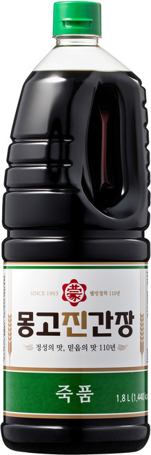 몽고진간장 죽품 진간장, 1.8L, 1개