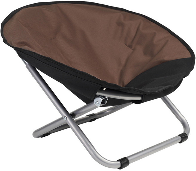 칠시 반려동물 원형 원터치 의자, 브라운, 1개