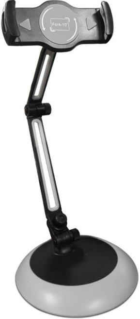 유엠투 메탈 데스크 받침형 스탠드 거치대 JHD165, 1개, 블랙