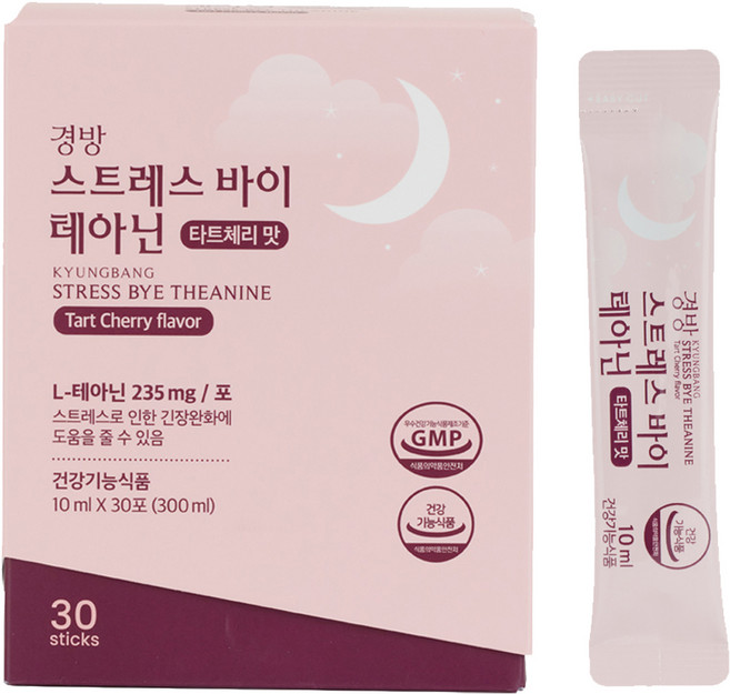 경방 스트레스 바이 테아닌 타트체리 맛 30p, 10ml, 1개