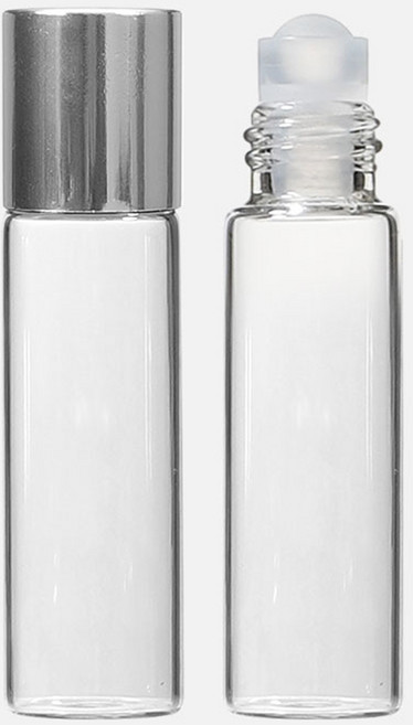 강군샵 롤온 향수 공병 5ml, 30개, 투명(용기) + 실버(캡)