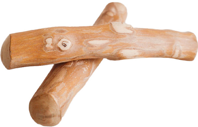 딩동펫 커피나무 스틱 강아지 장난감, 우드, 2개