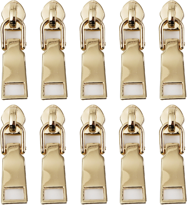 일반 금속 지퍼머리 5호, 골드, 10개