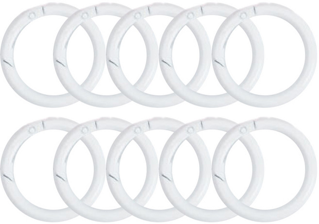 오픈형 컬러오링 32mm, 화이트, 10개