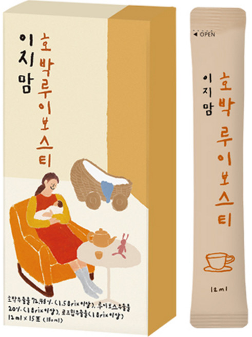 이지맘 호박 루이보스티, 12ml, 15개입, 1개
