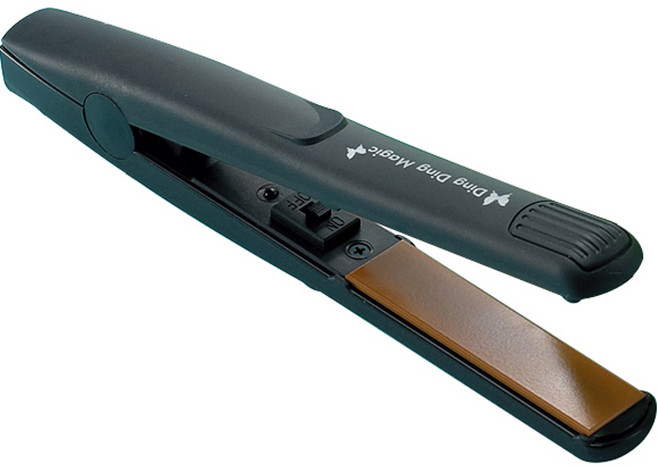 예스뷰티 휴대용 여행용 미니 고데기, 딩딩매직, 블랙