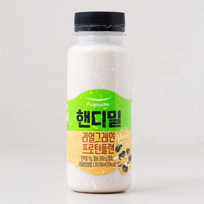 풀무원녹즙 핸디밀 리얼그레인 프로틴플랜 주스, 190ml, 1개