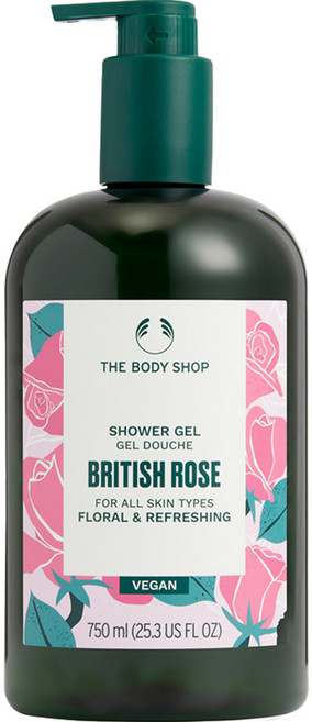 더바디샵 샤워 젤 브리티쉬 로즈향, 1개, 750ml
