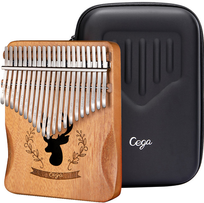 Cega 마호가니 21음계 칼림바 21CKE00C + 하드 케이스 세트, 1개