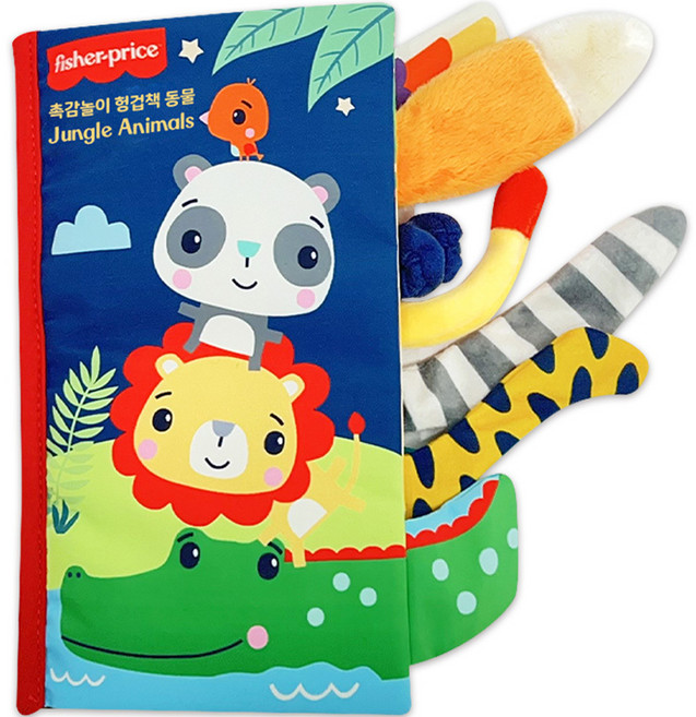 fisher-price 費雪 觸感遊戲布書, 動物