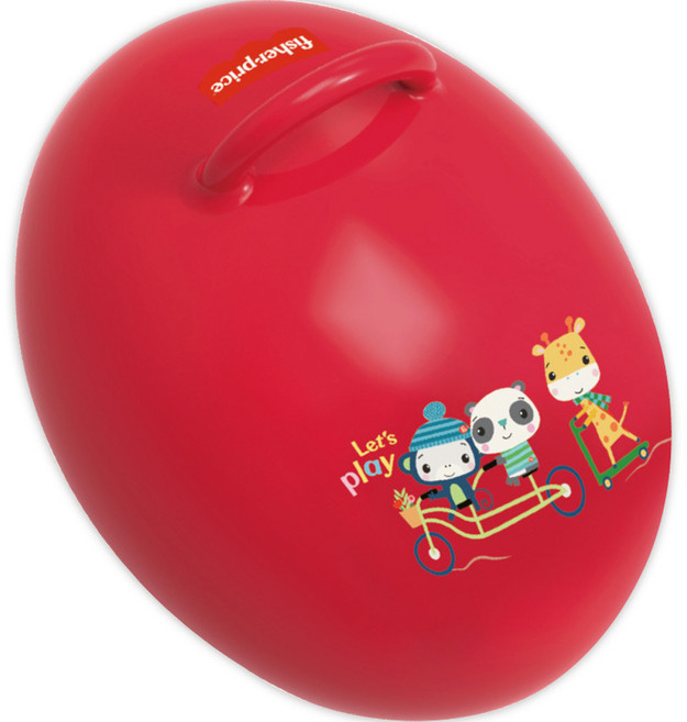 피셔프라이스 유아용 점핑볼, 레드, 1개