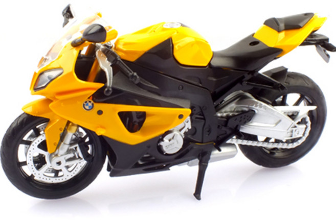 MSZ 複刻版 1：12 BMW S1000 RR 摩托車模型 MSZ926195YE, 黃色, 1個
