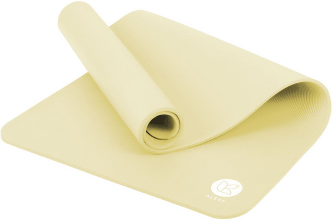 아리프 NBR 와이드 요가매트, 버터밀크, 1개